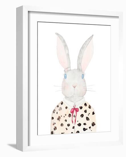 Sweater Rabbit-Nola James-Framed Art Print