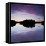 Sweden, Batfors Nature Reserve, River, Islands, Clouds-Rainer Mirau-Framed Stretched Canvas