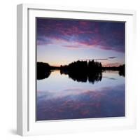 Sweden, Batfors Nature Reserve, River, Islands, Clouds-Rainer Mirau-Framed Photographic Print