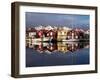 Sweden, Bohus, Peninsula Sotenas, Wooden Houses in the Harbor-K. Schlierbach-Framed Photographic Print