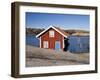 Sweden, Bohus, West Coast, Kattegat, Fishing Hut in Fjallbacke, Jetty-K. Schlierbach-Framed Photographic Print