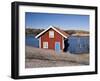 Sweden, Bohus, West Coast, Kattegat, Fishing Hut in Fjallbacke, Jetty-K. Schlierbach-Framed Photographic Print