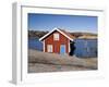 Sweden, Bohus, West Coast, Kattegat, Fishing Hut in Fjallbacke, Jetty-K. Schlierbach-Framed Photographic Print