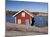 Sweden, Bohus, West Coast, Kattegat, Fishing Hut in Fjallbacke, Jetty-K. Schlierbach-Mounted Photographic Print