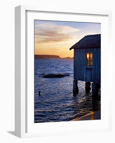 Sweden, Bohus, West Coast, Old Fisherman's Cottage in Grebbestad-K. Schlierbach-Framed Photographic Print