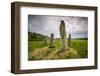 Sweden, Bohuslan, Blomsholm, stone ship circle, Iron-age burial ground, 400-600 AD-Walter Bibikow-Framed Photographic Print