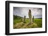 Sweden, Bohuslan, Blomsholm, stone ship circle, Iron-age burial ground, 400-600 AD-Walter Bibikow-Framed Photographic Print