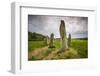 Sweden, Bohuslan, Blomsholm, stone ship circle, Iron-age burial ground, 400-600 AD-Walter Bibikow-Framed Photographic Print