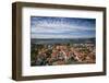 Sweden, Bohuslan, Fjallbacka, elevated town view from the Vetteberget cliff-Walter Bibikow-Framed Photographic Print