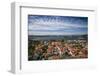 Sweden, Bohuslan, Fjallbacka, elevated town view from the Vetteberget cliff-Walter Bibikow-Framed Photographic Print