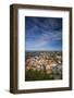 Sweden, Bohuslan, Fjallbacka, elevated town view from the Vetteberget cliff-Walter Bibikow-Framed Photographic Print
