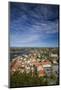 Sweden, Bohuslan, Fjallbacka, elevated town view from the Vetteberget cliff-Walter Bibikow-Mounted Photographic Print