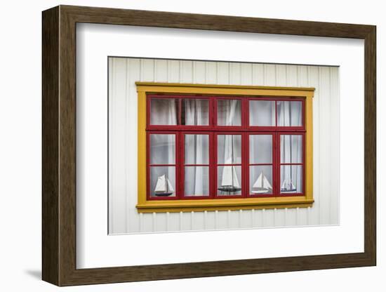 Sweden, Bohuslan, Fjallbacka, village house detail-Walter Bibikow-Framed Photographic Print