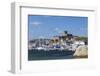 Sweden, Bohuslan, Marstrand, island town view with the 17th century Carlsten fortress-Walter Bibikow-Framed Photographic Print