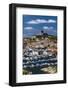 Sweden, Bohuslan, Marstrand, island town view with the 17th century Carlsten fortress-Walter Bibikow-Framed Photographic Print