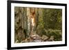 Sweden, Bohuslan Province. Path through wedged rocks near Uddevalla.-Emily Wilson-Framed Photographic Print