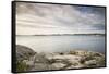 Sweden, Bohuslan, Salto Island, rocky cove seascape-Walter Bibikow-Framed Stretched Canvas