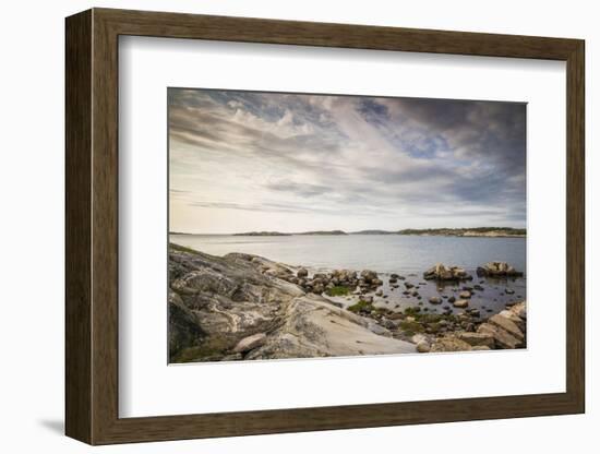 Sweden, Bohuslan, Salto Island, rocky cove seascape-Walter Bibikow-Framed Photographic Print