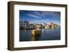 Sweden, Bohuslan, Smogen, Smogenbryggan, fishing boat-Walter Bibikow-Framed Photographic Print