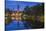 Sweden, Central Sweden, Uppsala, Domkyrka Cathedral, reflection, dusk-Walter Bibikow-Stretched Canvas