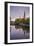 Sweden, Central Sweden, Uppsala, Domkyrka Cathedral, reflection, dusk-Walter Bibikow-Framed Photographic Print