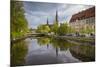 Sweden, Central Sweden, Uppsala, Domkyrka Cathedral, reflection-Walter Bibikow-Mounted Photographic Print