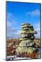 Sweden, Dalarna County, Fulufjallet National Park. Lichen covered rock cairn marking an old trail.-Fredrik Norrsell-Mounted Photographic Print