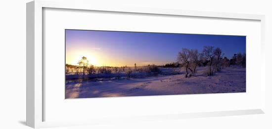 Sweden, Dalarna, winter-Panoramic Images-Framed Photographic Print