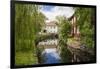 Sweden, Eksjo, village wooden building detail-Walter Bibikow-Framed Photographic Print