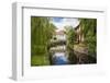 Sweden, Eksjo, village wooden building detail-Walter Bibikow-Framed Photographic Print