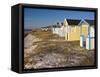 Sweden, Falsterbo, Bathing Hut at the Baltic Sea Beach-K. Schlierbach-Framed Stretched Canvas