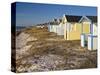 Sweden, Falsterbo, Bathing Hut at the Baltic Sea Beach-K. Schlierbach-Stretched Canvas