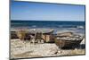 Sweden, Faro Island, Kursviken, coastal farmers fishing boats-Walter Bibikow-Mounted Photographic Print