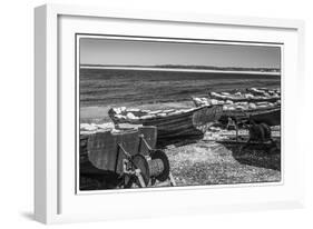 Sweden, Faro Island, Kursviken, coastal farmers fishing boats-Walter Bibikow-Framed Photographic Print