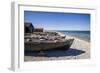 Sweden, Faro Island, Kursviken, coastal farmers fishing boats-Walter Bibikow-Framed Photographic Print