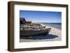 Sweden, Faro Island, Kursviken, coastal farmers fishing boats-Walter Bibikow-Framed Photographic Print