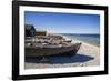 Sweden, Faro Island, Kursviken, coastal farmers fishing boats-Walter Bibikow-Framed Photographic Print