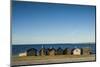 Sweden, Faro Island, Kursviken, coastal farmers fishing shacks, sunset-Walter Bibikow-Mounted Photographic Print