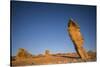 Sweden, Faro Island, Langhammars Area, Langhammar coastal limestone rauk rock, sunset-Walter Bibikow-Stretched Canvas