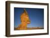 Sweden, Faro Island, Langhammars Area, Langhammar coastal limestone rauk rock, sunset-Walter Bibikow-Framed Photographic Print