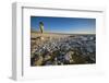 Sweden, Faro Island, Langhammars Area, Langhammar coastal limestone rauk rock, sunset-Walter Bibikow-Framed Photographic Print