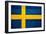 Sweden Flag Design with Wood Patterning - Flags of the World Series-Philippe Hugonnard-Framed Art Print