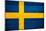 Sweden Flag Design with Wood Patterning - Flags of the World Series-Philippe Hugonnard-Mounted Art Print