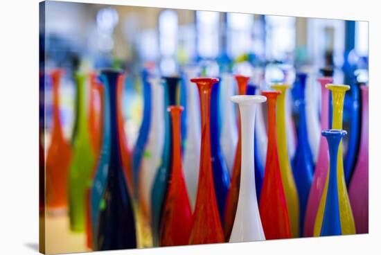 Sweden, Glasriket, Kingdom of Glass historical glass making region, Nybro, Pukeberg Glasbruk-Walter Bibikow-Stretched Canvas