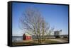 Sweden, Gotland Island, Blase, former lime factory, steam shovel-Walter Bibikow-Framed Stretched Canvas