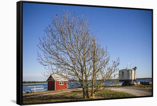 Sweden, Gotland Island, Blase, former lime factory, steam shovel-Walter Bibikow-Framed Stretched Canvas