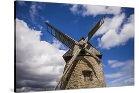 Sweden, Gotland Island, Botvatte, old windmill-Walter Bibikow-Stretched Canvas