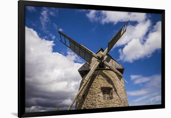 Sweden, Gotland Island, Botvatte, old windmill-Walter Bibikow-Framed Photographic Print