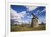 Sweden, Gotland Island, Botvatte, old windmill-Walter Bibikow-Framed Photographic Print