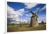 Sweden, Gotland Island, Botvatte, old windmill-Walter Bibikow-Framed Photographic Print